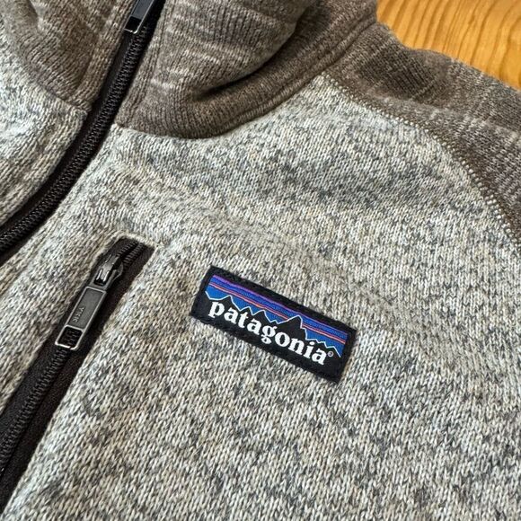 Patagonia Mens Gray Brown 1/4 Zip Better Sweater Fleece Jacket Size Medium 25522 - Picture 2 of 7